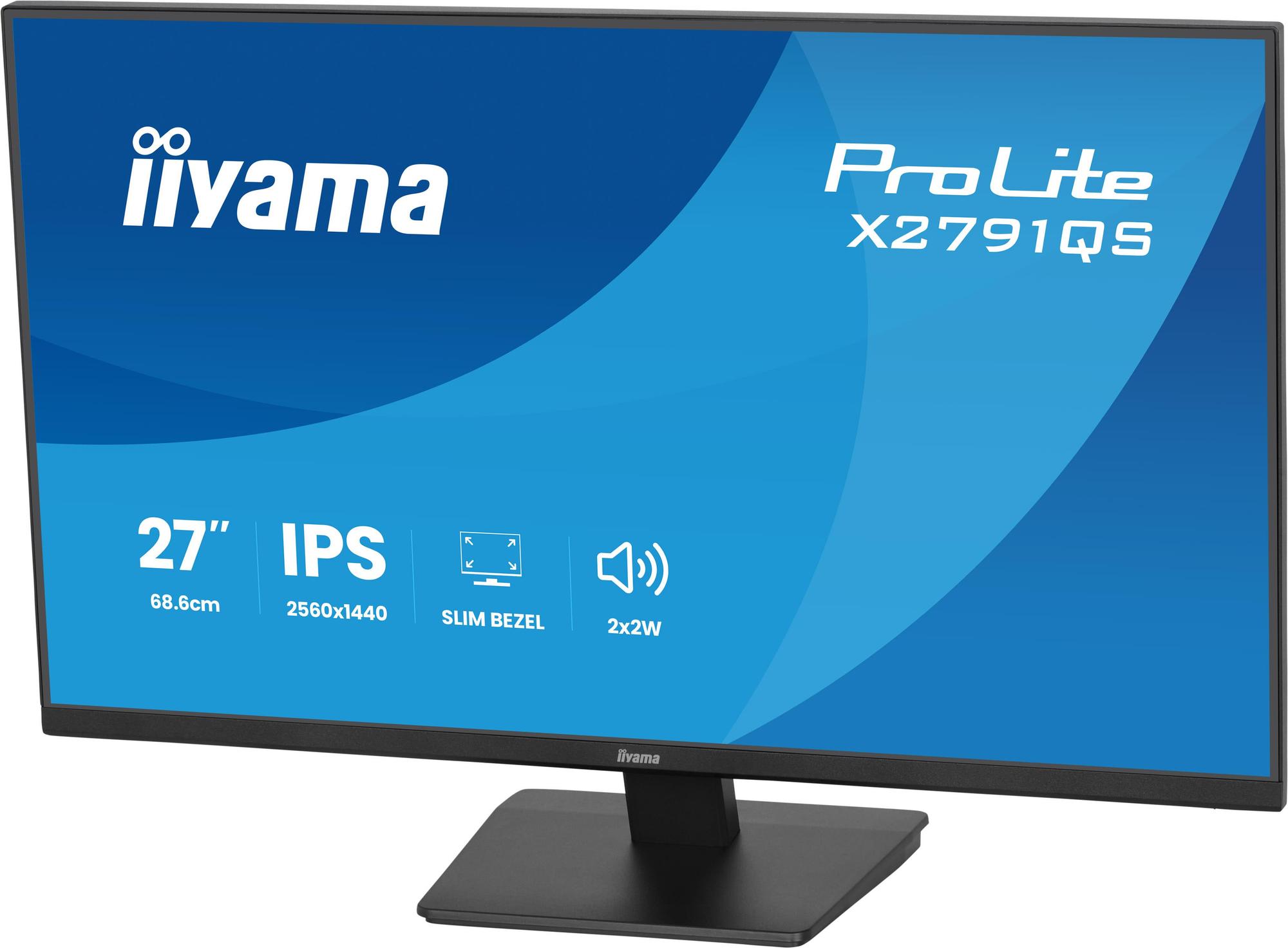 iiyama Monitor ProLite X2791QS / X2791QS-B1 Black 68.6 cm (27")