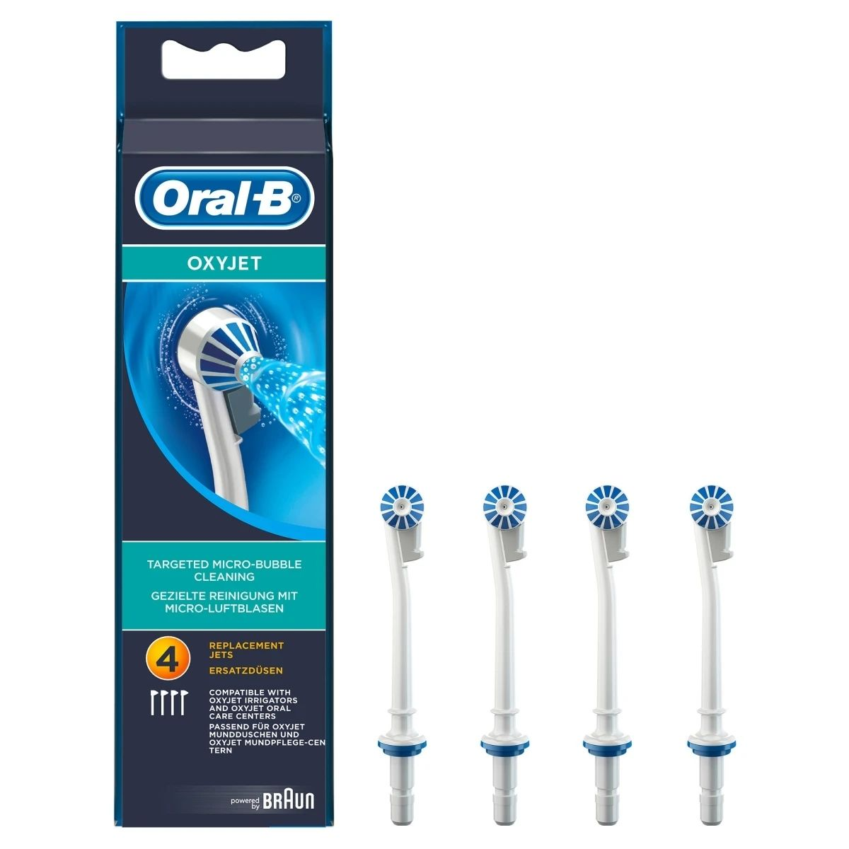 Oral-B Cabezal de cepillo sonic OxyJet / 850304 Blanco 4-Pack