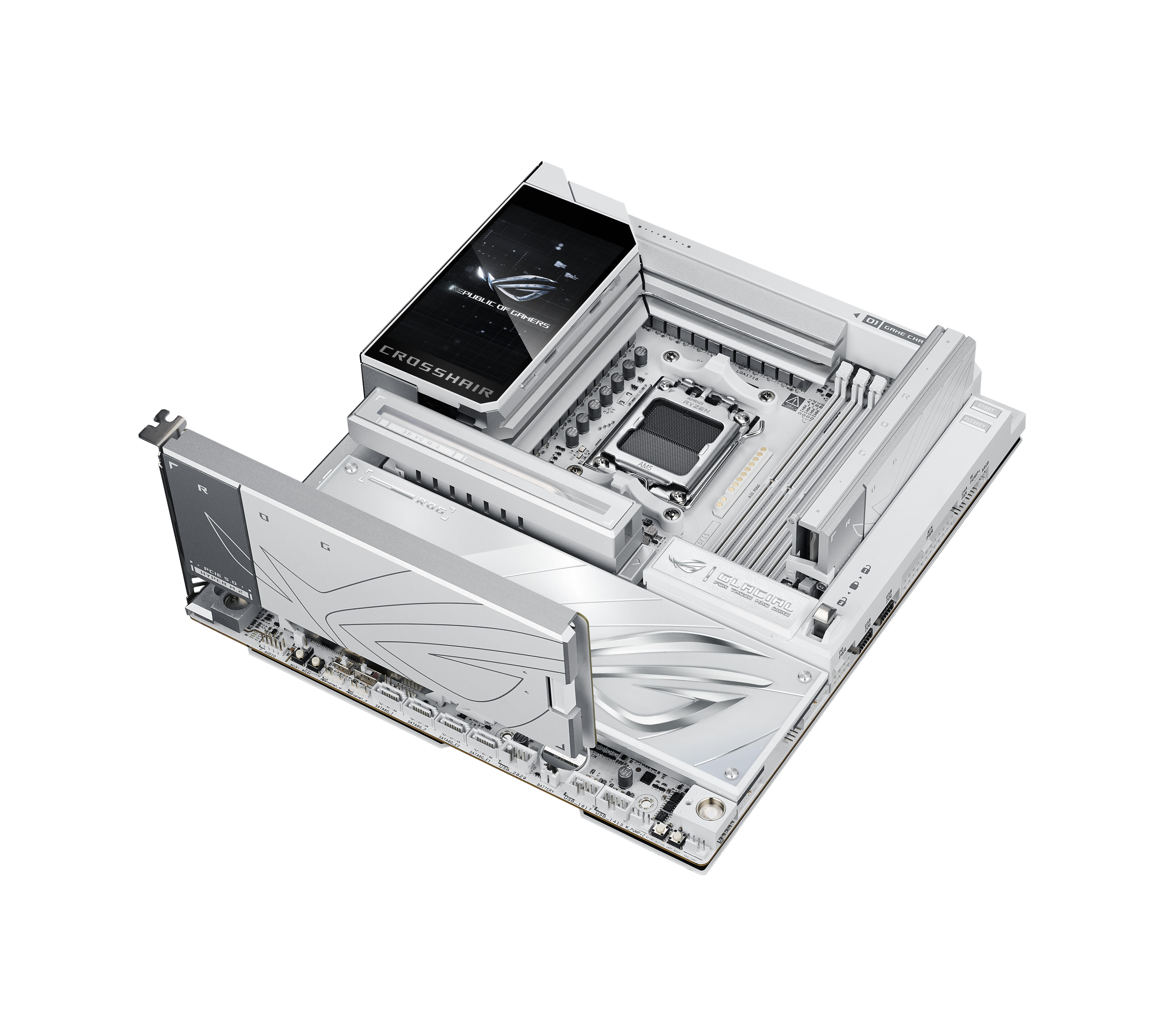 ASUS Scheda madre ROG CROSSHAIR X870E GLACIAL E-ATX / 90MB1NQ0-M0EAY0 Bianco