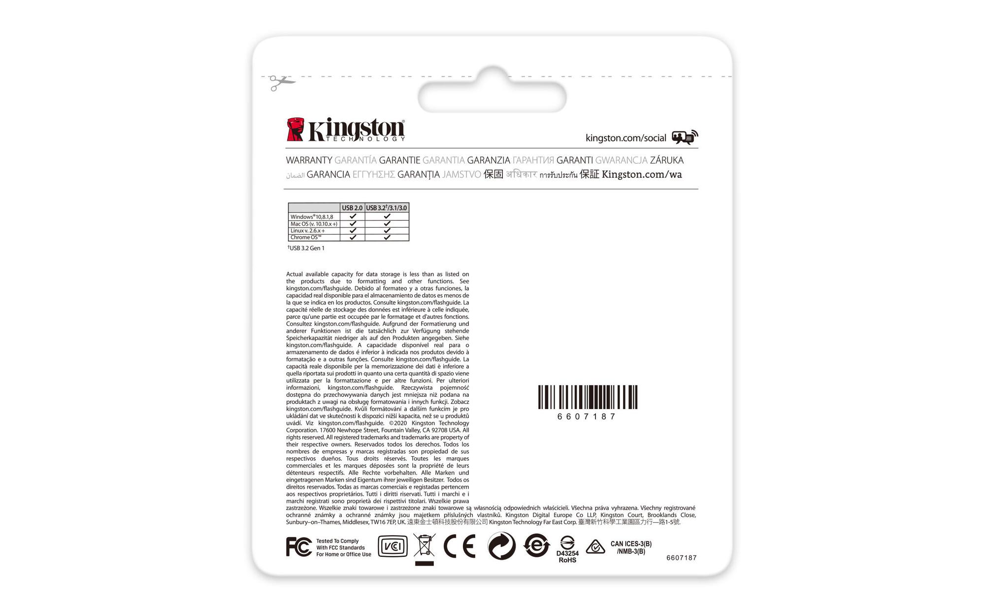 Kingston Chiave USB DataTraveler Kyson / DTKN/64GB Argento