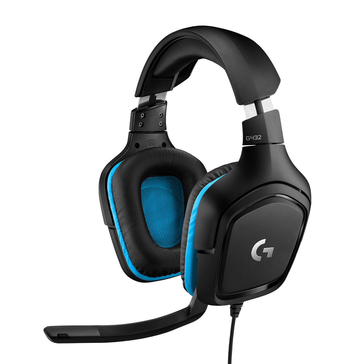 Logitech Headset G432 / 981-000770 Schwarz, Blau