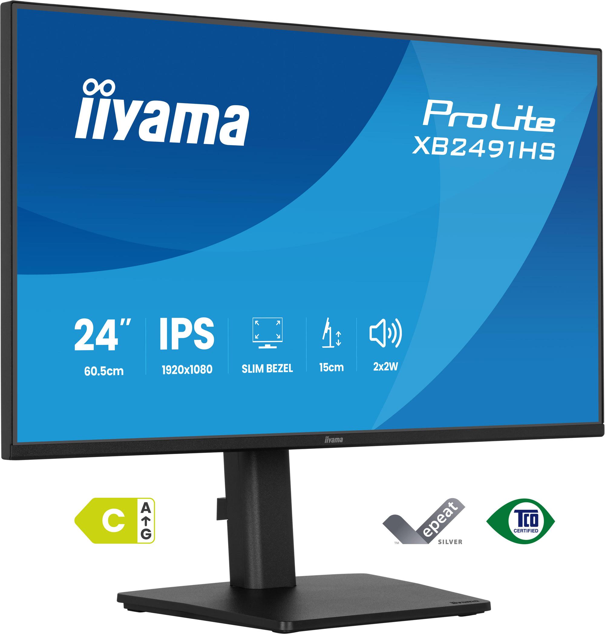 iiyama Moniteur ProLite XB2491HS / XB2491HS-B1 Noir 60,5 cm (23.8")
