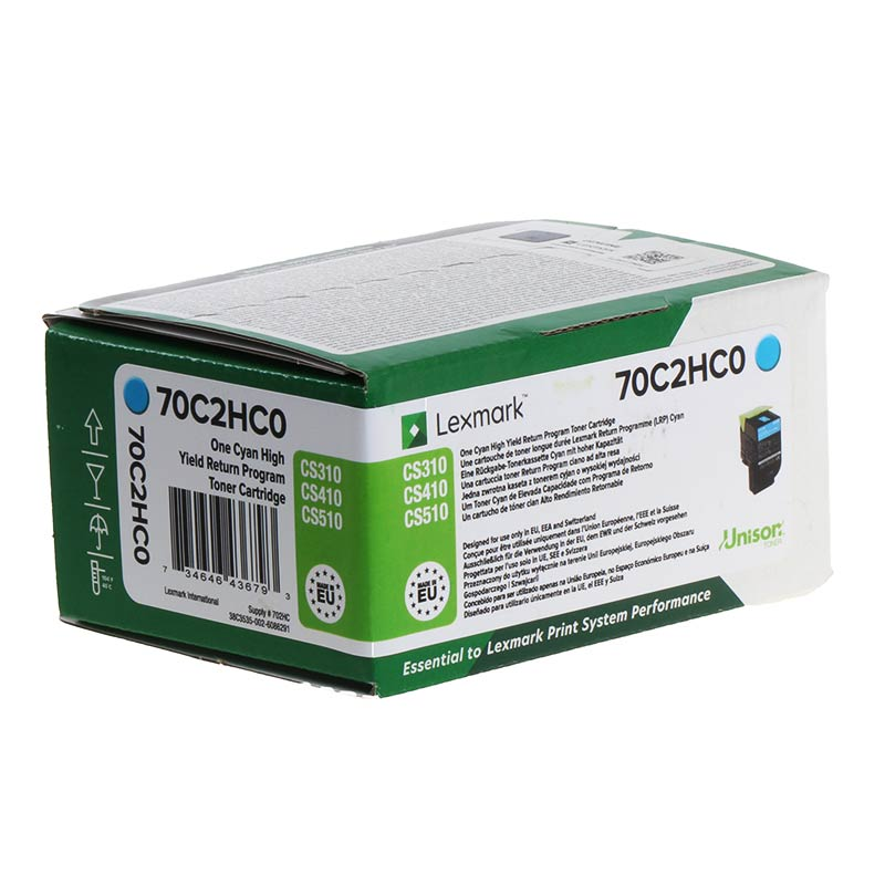 Lexmark Toner 702HC / 70C2HC0 Cyan XL