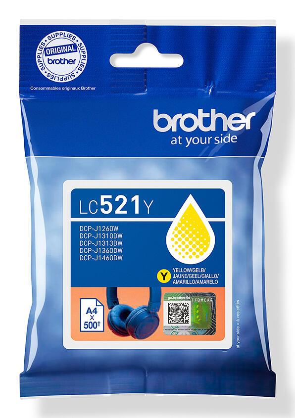 Brother Tinta LC-521Y / LC521Y Amarillo Standard