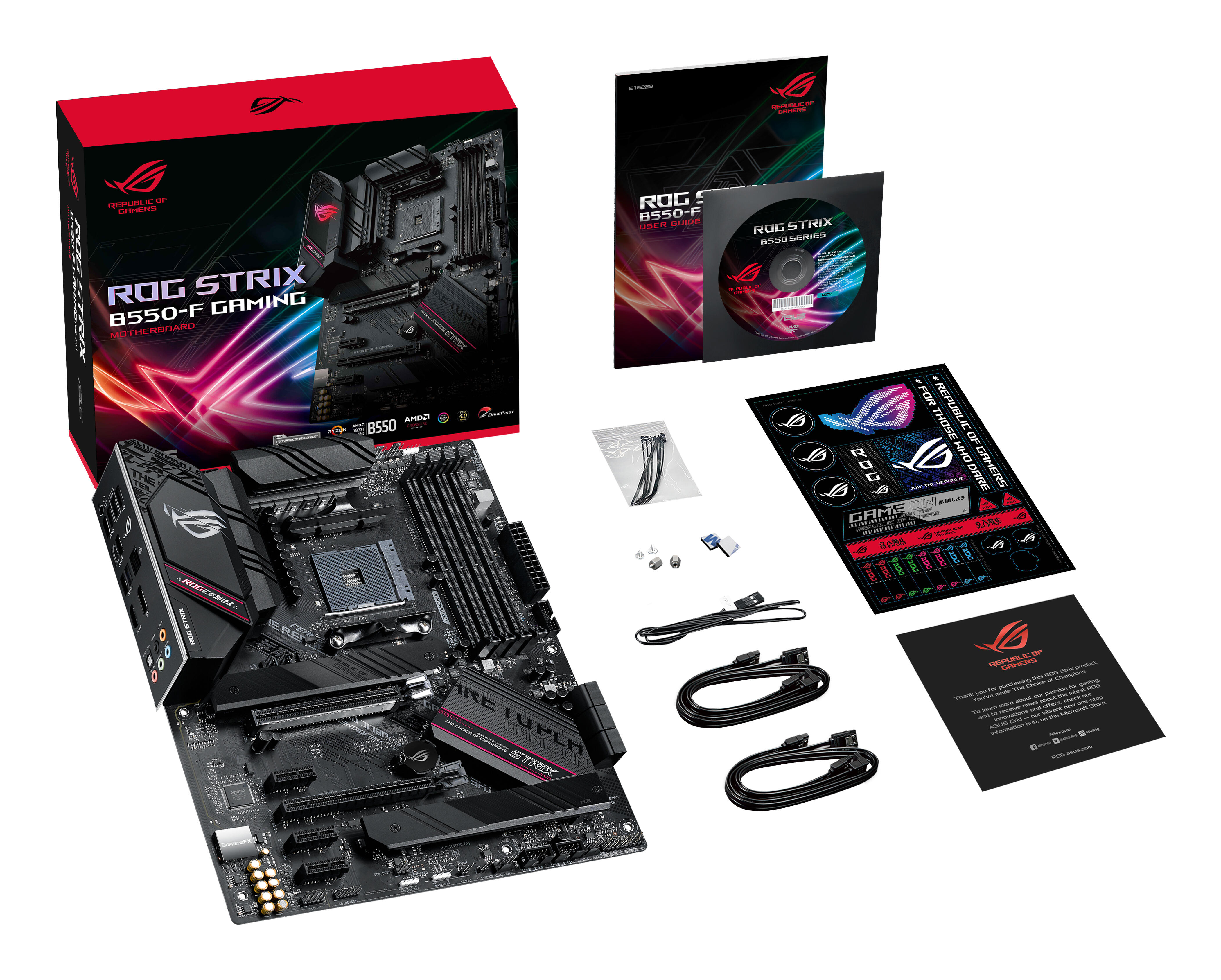 ASUS Mainboard ROG STRIX B550-F GAMING / 90MB14S0-M0EAY0 Black