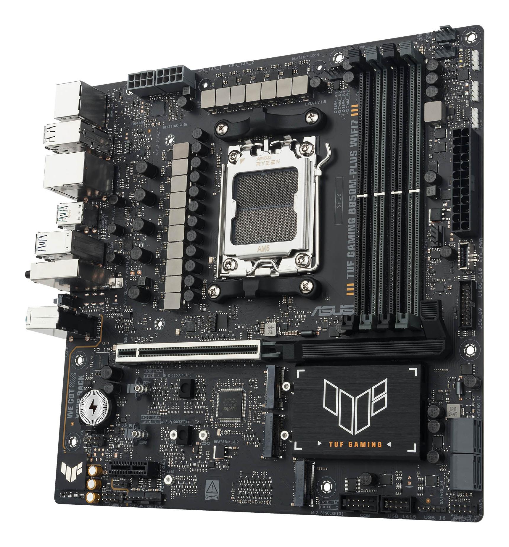 ASUS Mainboard TUF GAMING B850M-PLUS WIFI7 / 90MB1MU0-M0EAY0 Schwarz