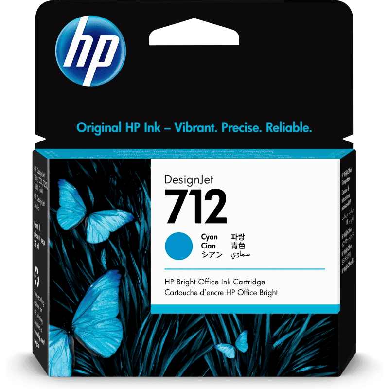 HP Tinta 712 / 3ED67A Cian