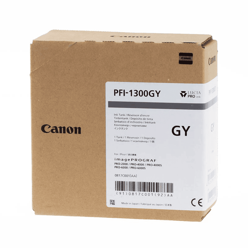 Canon Tinta PFI-1300GY / 0817C001 Gris