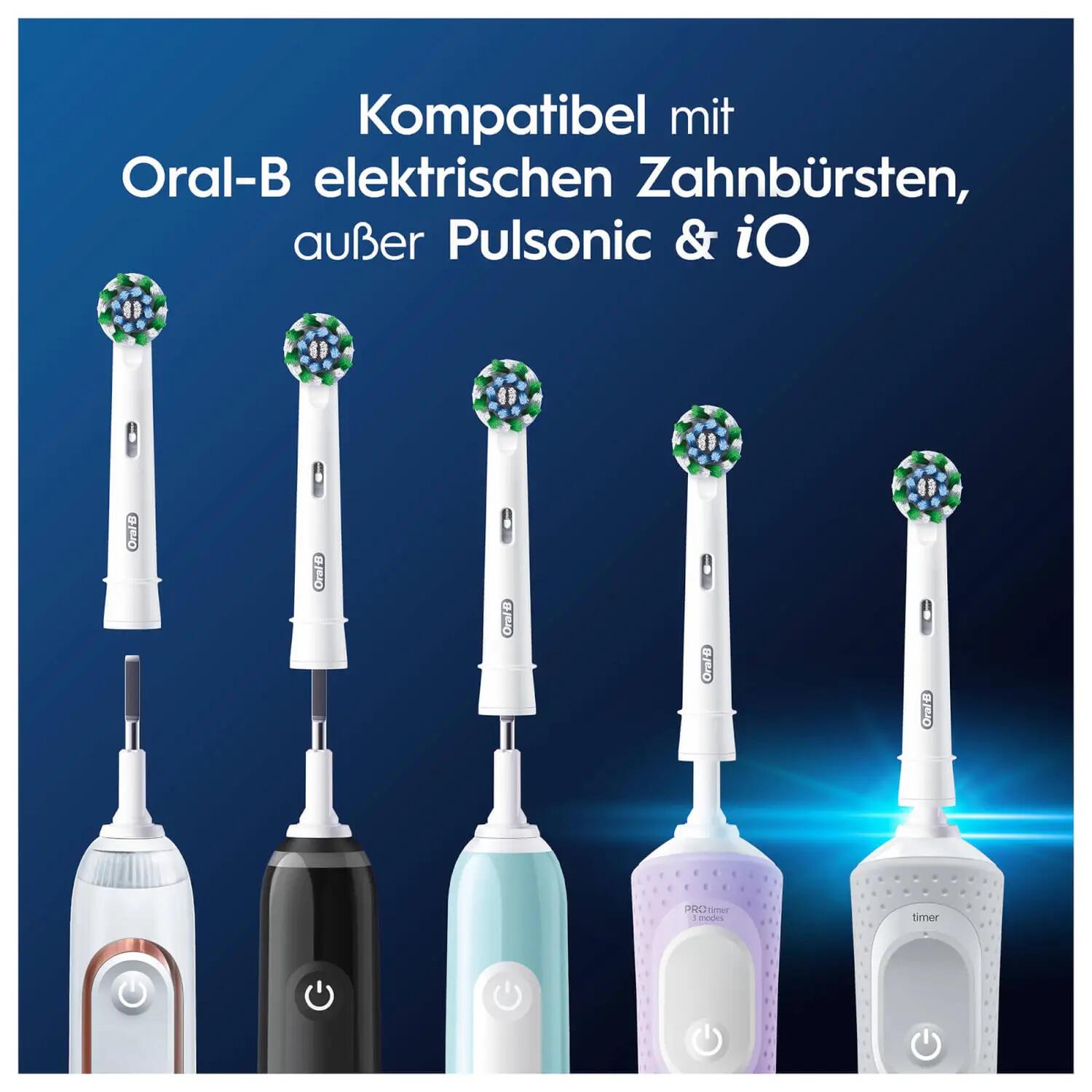 Oral-B Aufsteckzahnbürste Pro CrossAction / 8006540860380 Weiß 4-Pack