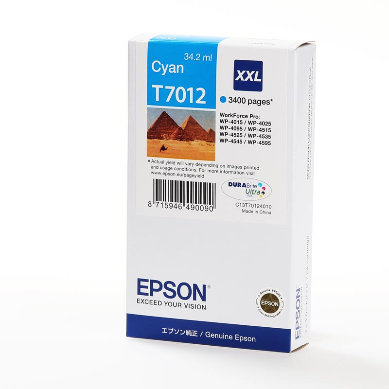 Epson Tinta T7012 / C13T70124010 Cyan XXL