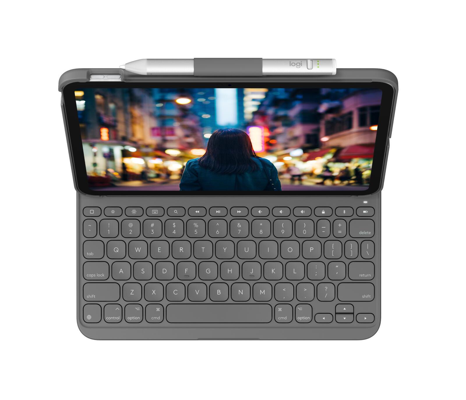 Logitech Housse et clavier Slim Folio / 920-011423 Gris
