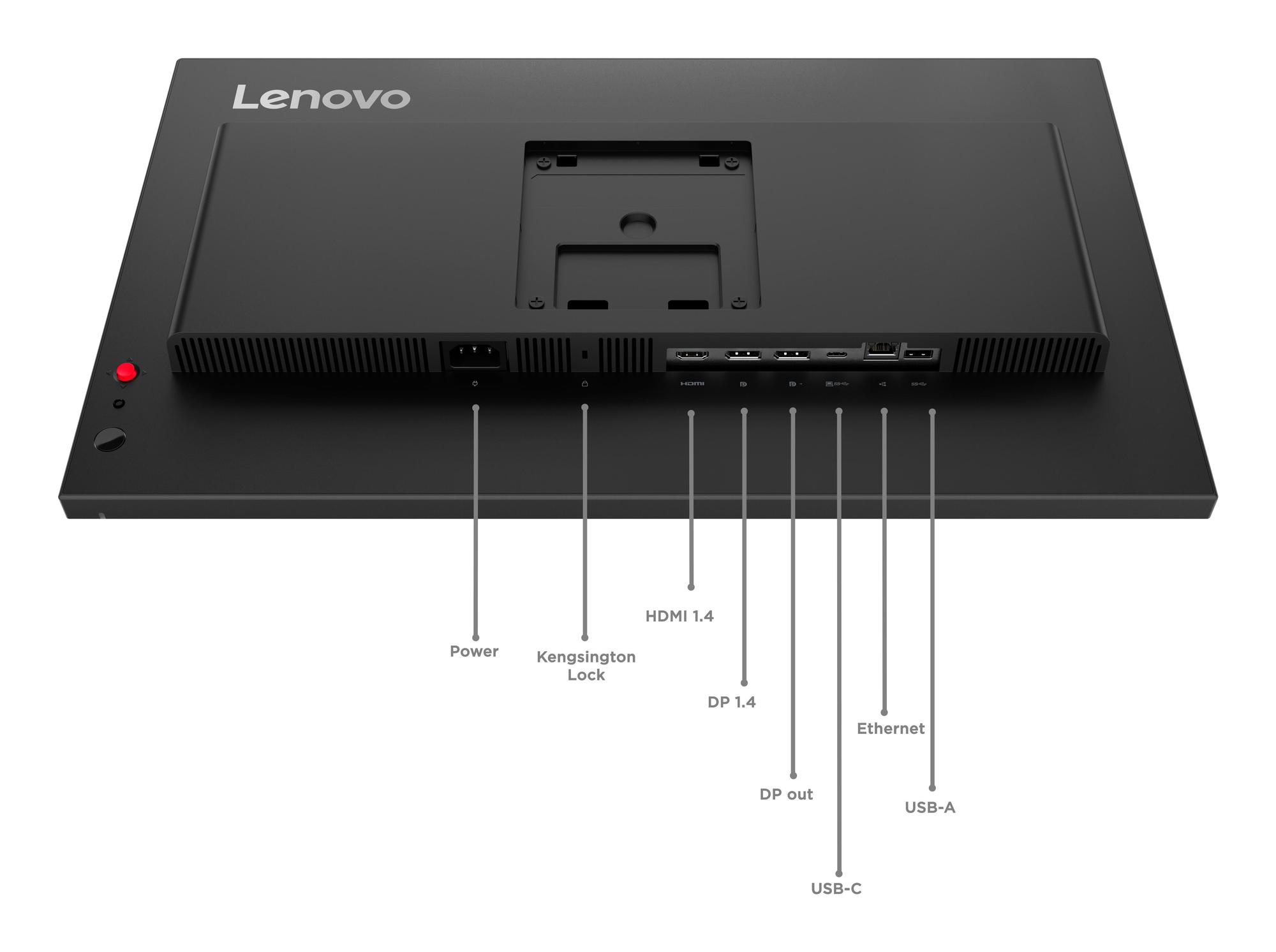 Lenovo Monitor ThinkVision T24D-40 / 64B9GAT1EU Negro 60,5 cm (23,8")