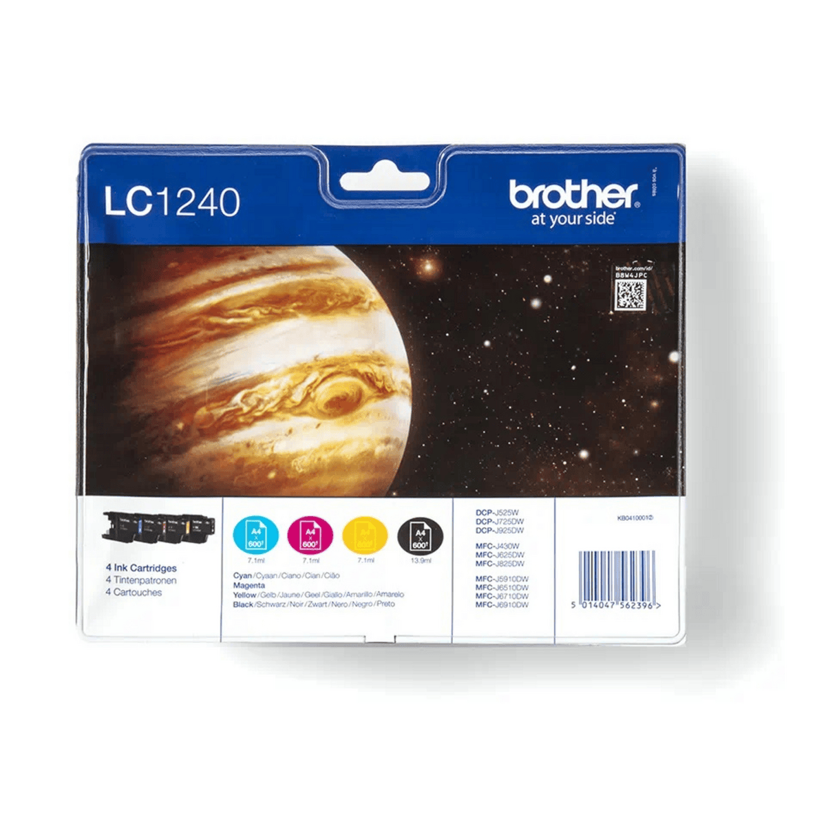 Brother Ink LC-1240VALBP / LC1240VALBP BK,C,M,Y Multipack in Blister