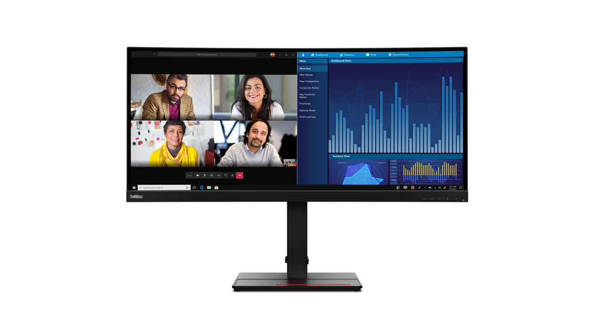 Lenovo Monitor 63F2RAT3EU / 34w-20 Schwarz (34 ")