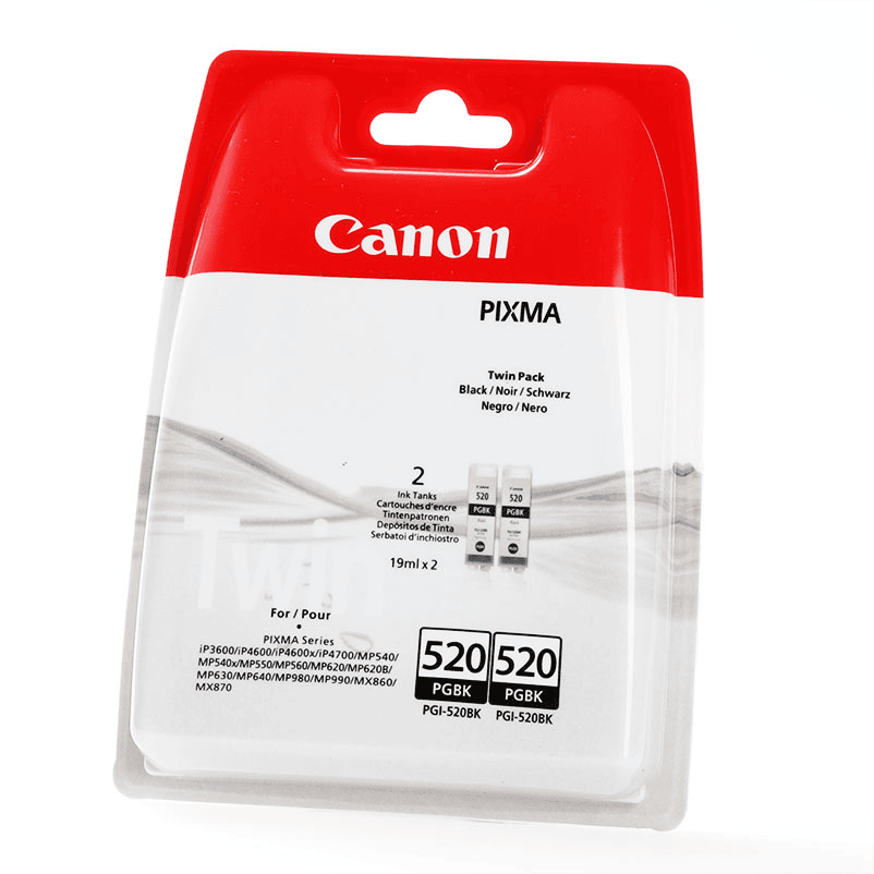 Canon Tinte PGI-520 / 2932B012 Schwarz Doppelpack