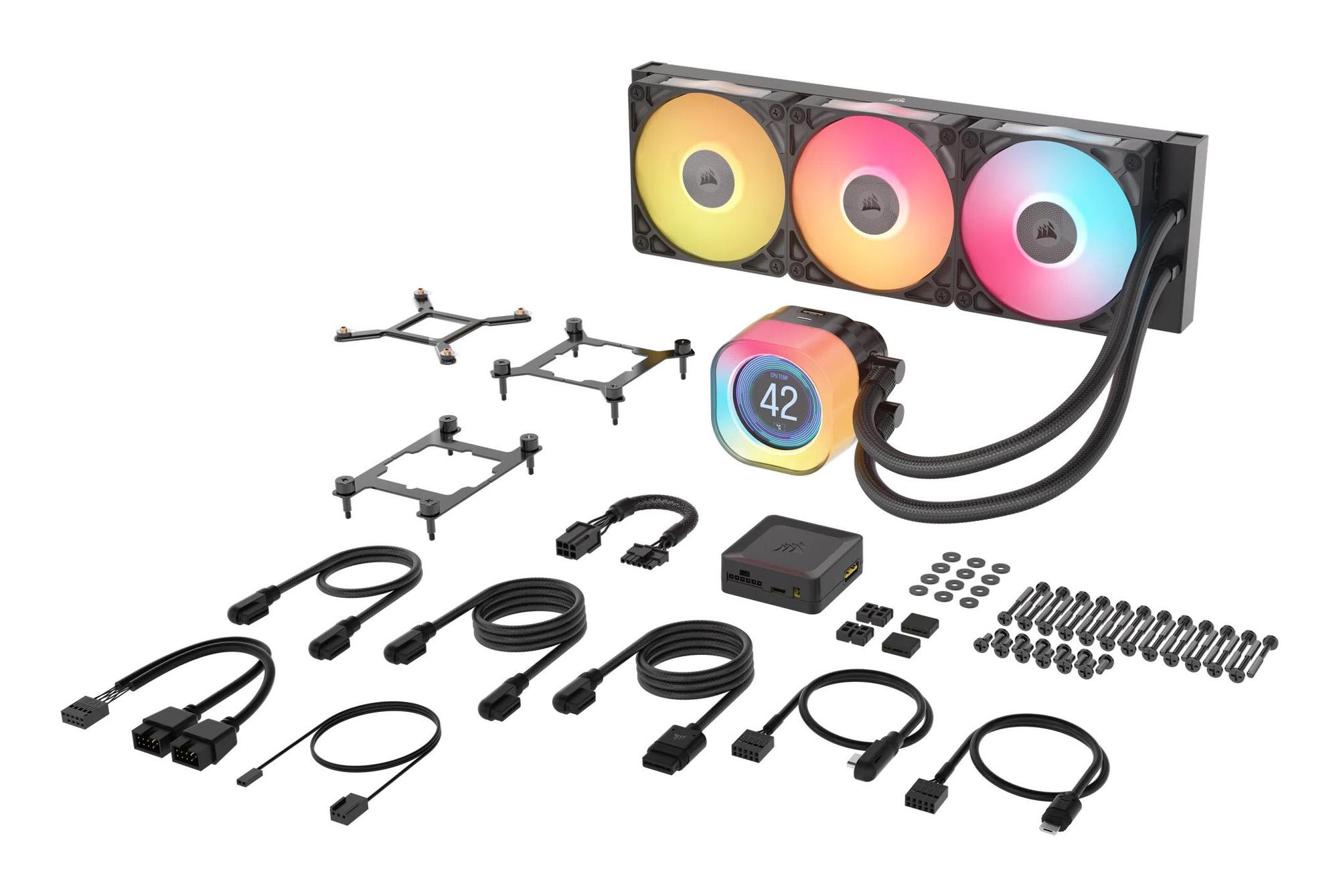 Corsair Raffreddamento ad acqua iCue LINK Titan 360 RX LCD RGB / CW-9061023-WW Nero