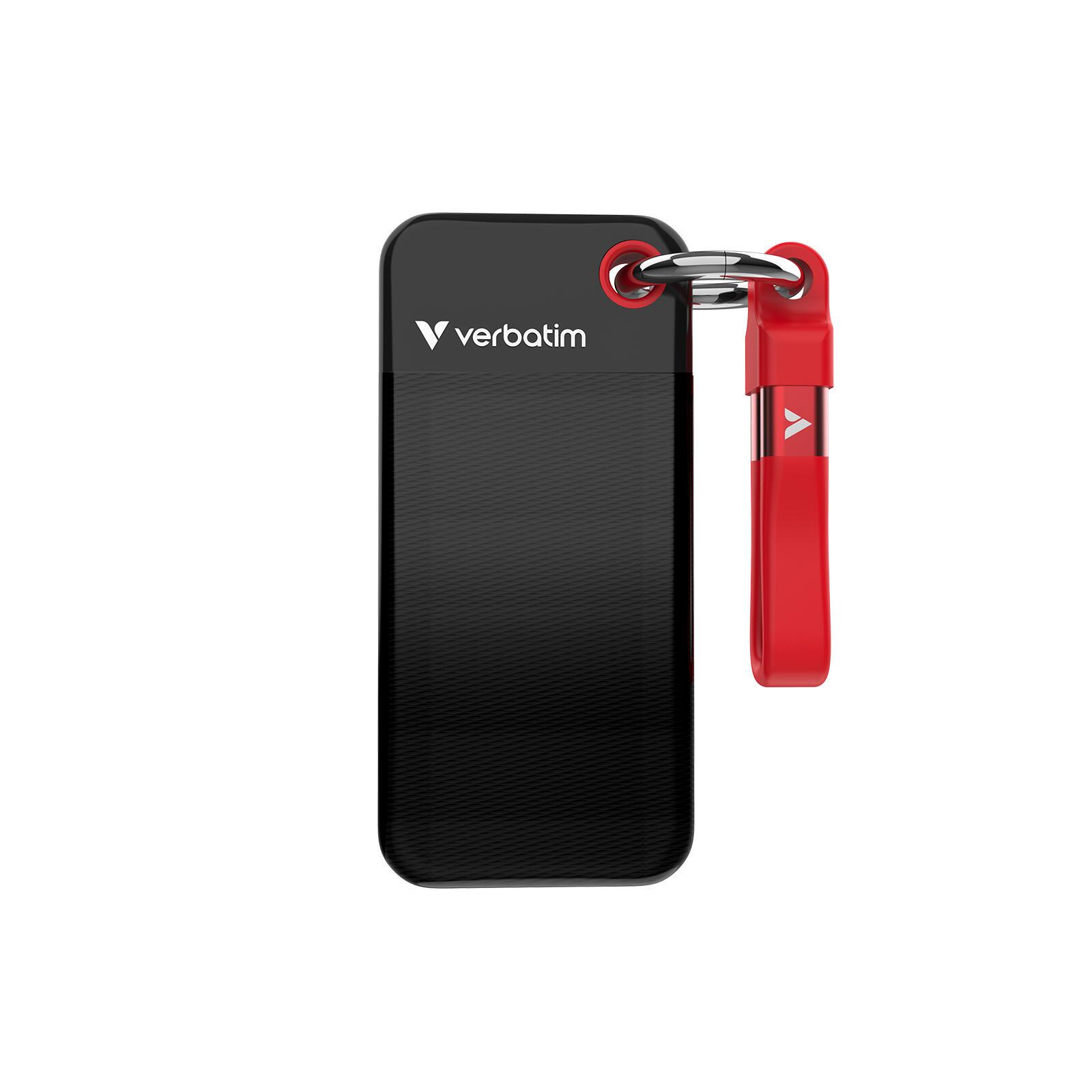 Verbatim Externe SSD Pocket 1TB / 32192 Schwarz, Rot