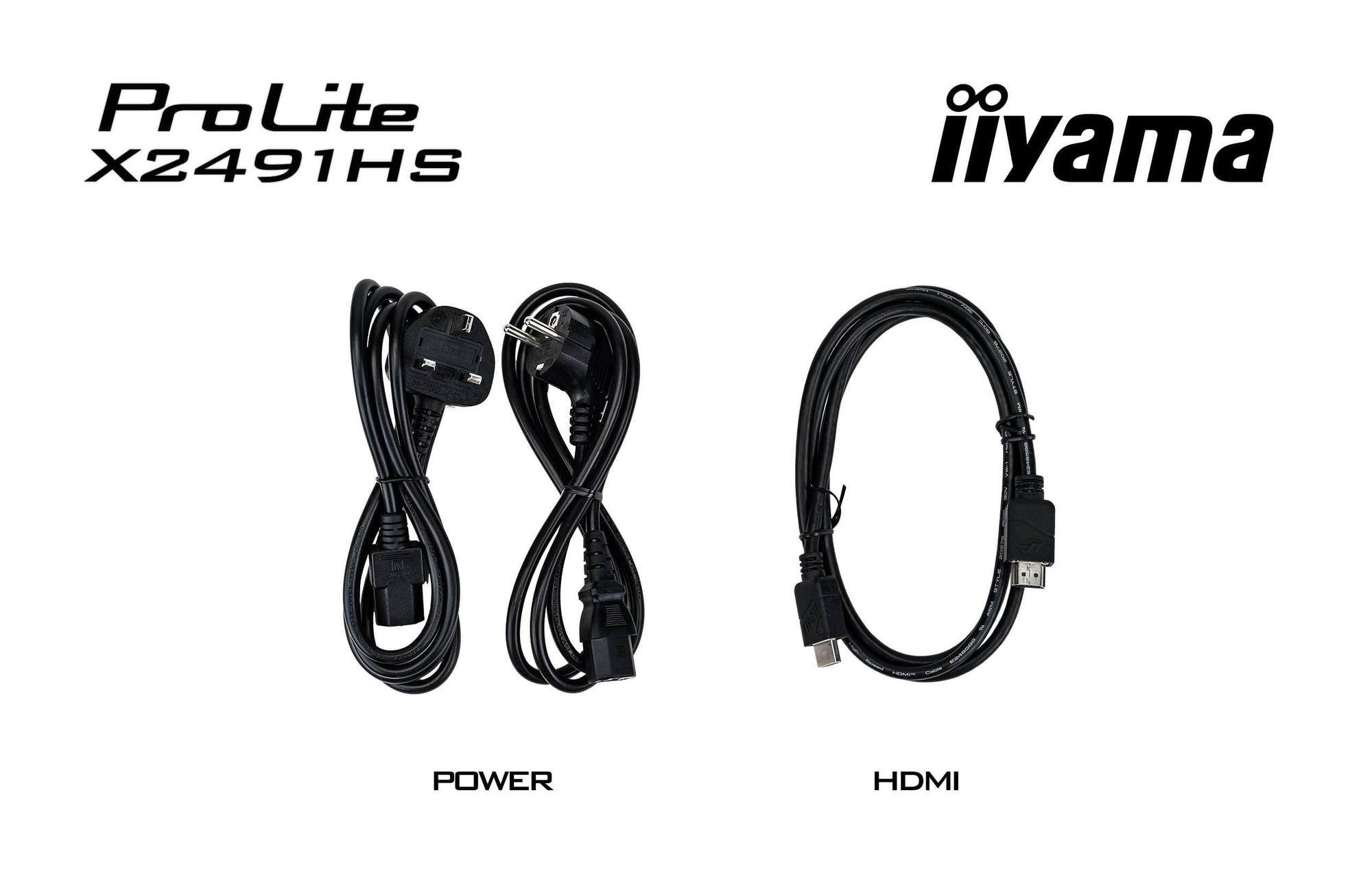 iiyama Monitor ProLite X2491HS / X2491HS-B1 Schwarz 60,5 cm (23.8")