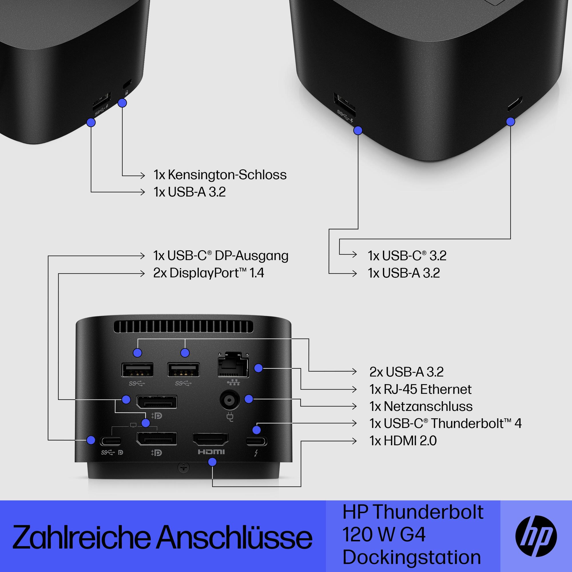 HP Stazione docking 4J0A2AA / 4J0A2AA#ABB Nero