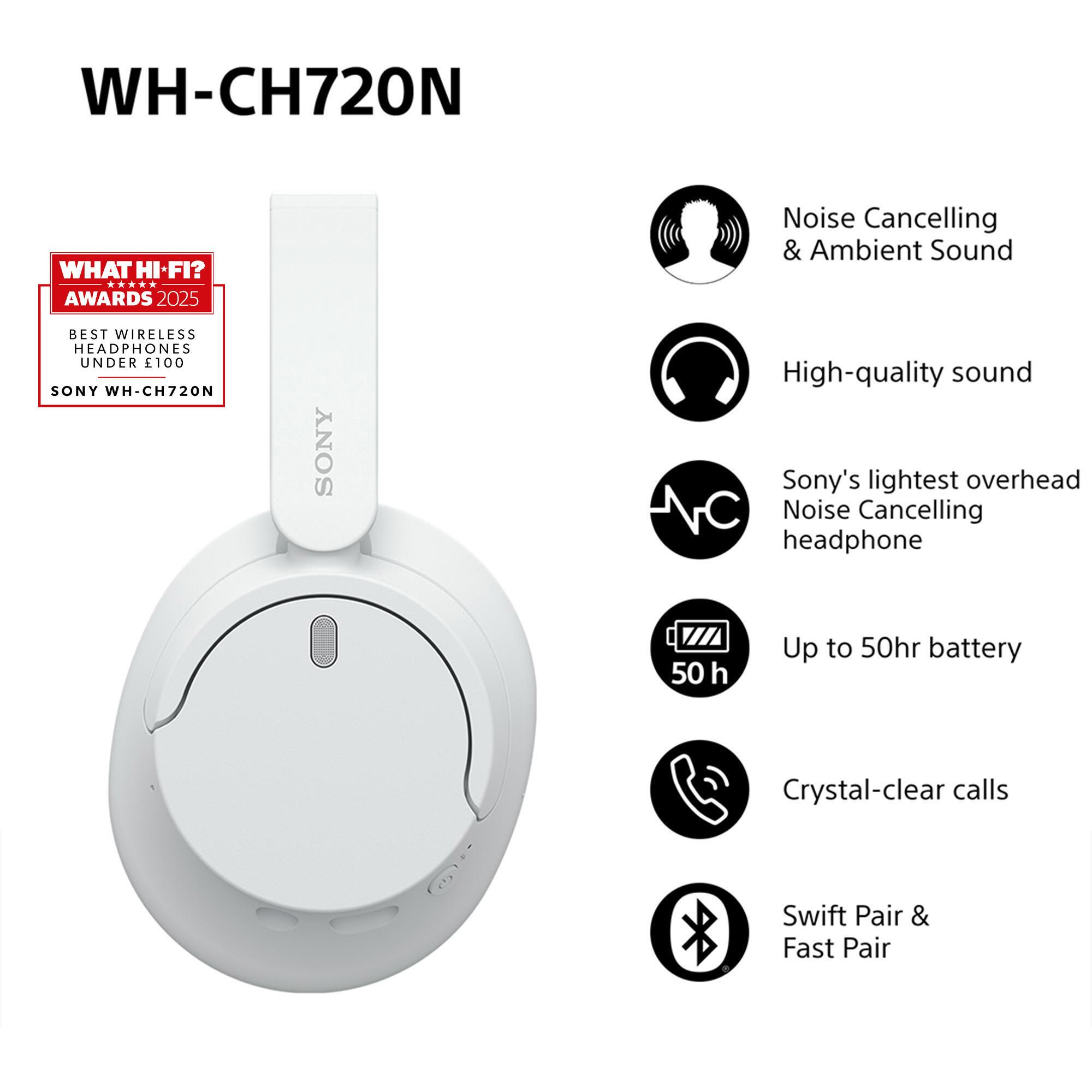 Sony Cuffia WH720W / WHCH720NW.CE7 Bianco