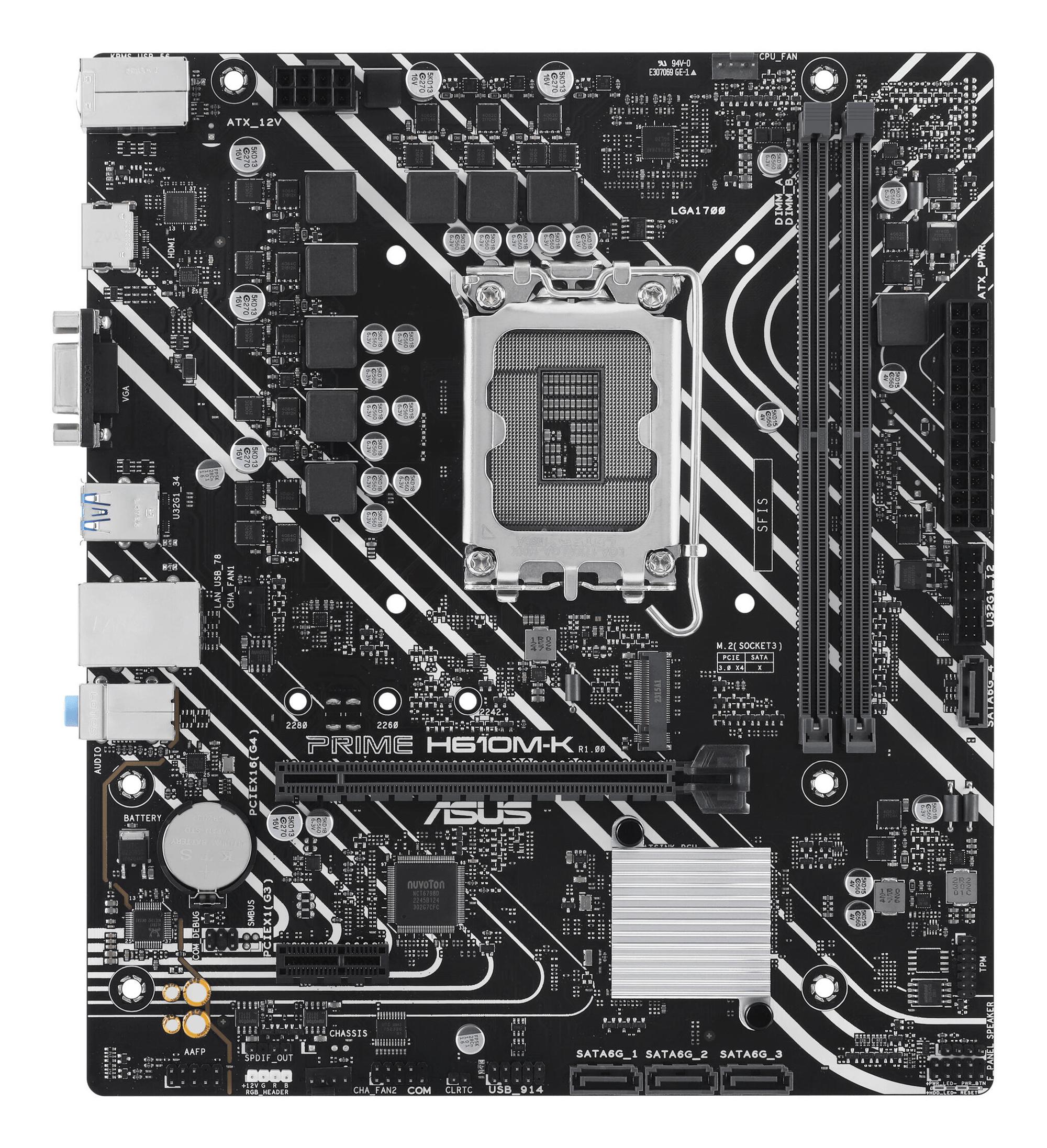 ASUS Mainboard PRIME H610M-K / 90MB1GA0-M0EAY0 Multicoloured