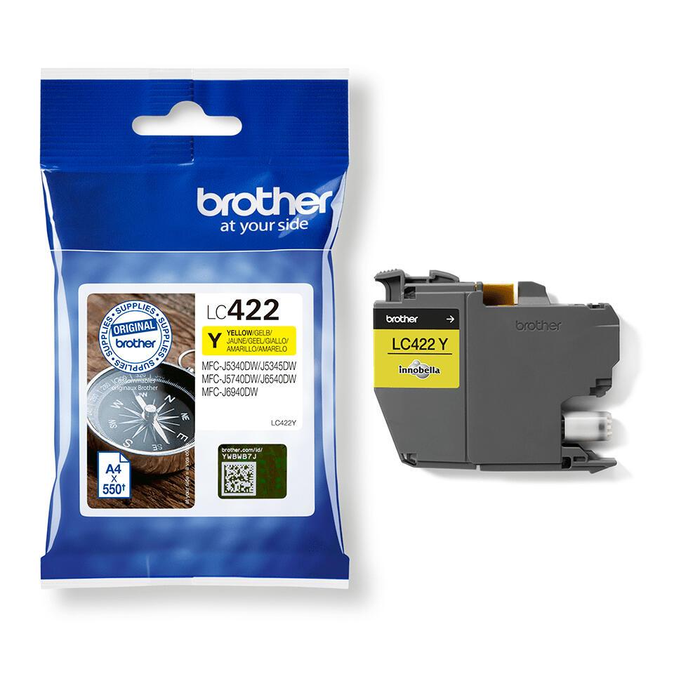 Brother Encre LC-422Y / LC422Y Jaune Standard