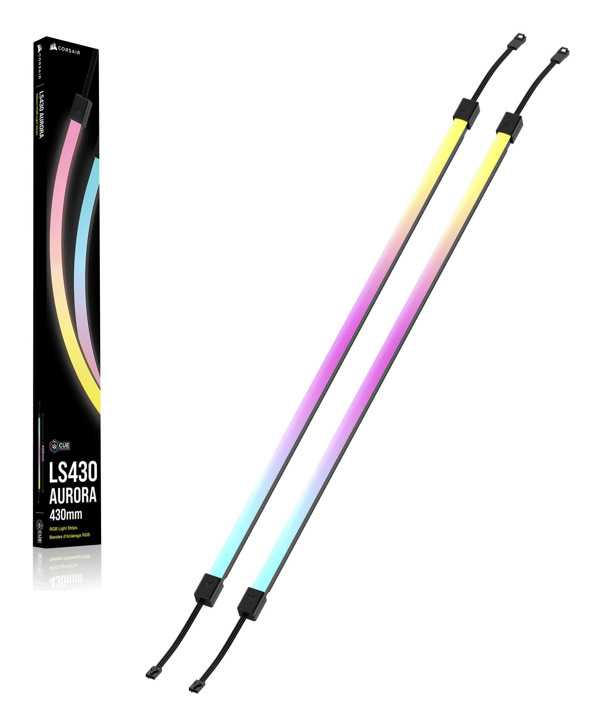 Corsair LED strips LS430 Aurora RGB / CL-9011138-WW Black XL Doppelpack