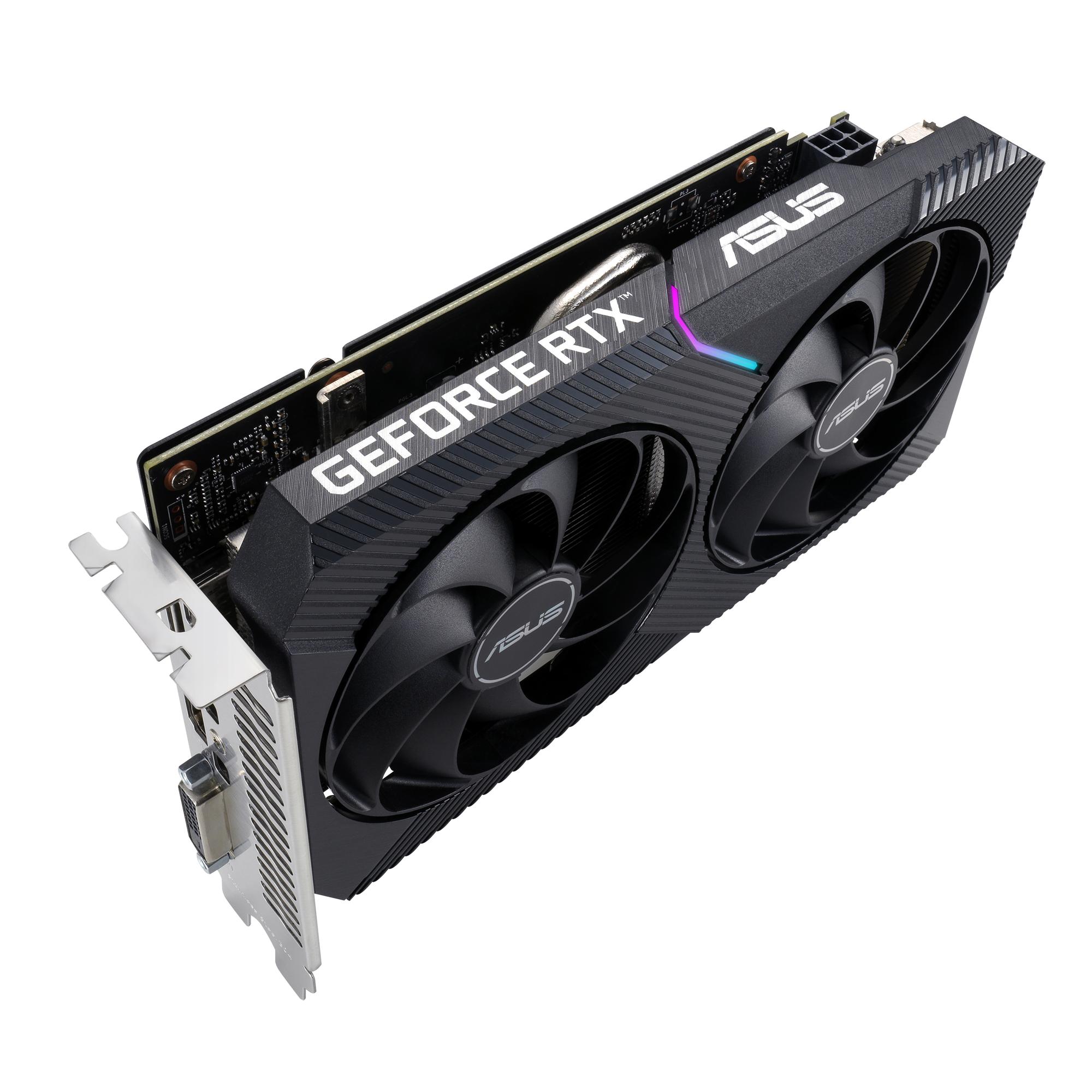 ASUS Graphics card Dual GeForce RTX 3050 V2 OC 8GB / 90YV0GH6-M0NA00 Black S