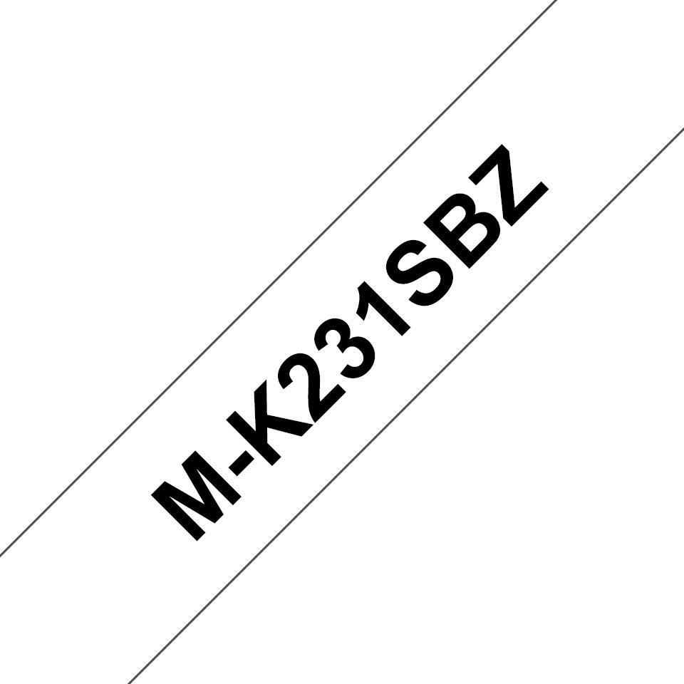 Brother Colour ribbon M-K231BZ / MK231BZ Black, white Standard