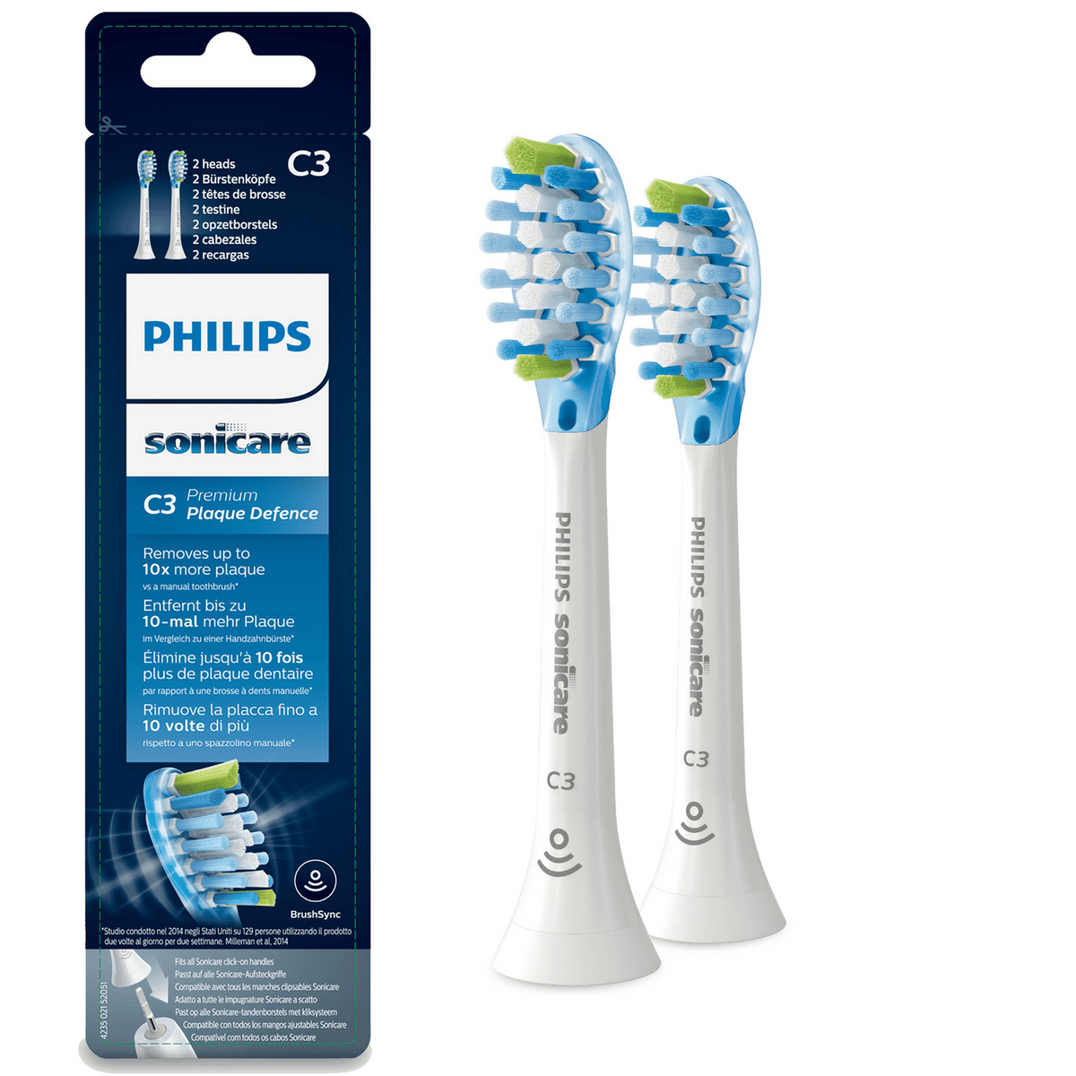 Philips Cabezal de cepillo sonic C32W / HX9042/17 Blanco