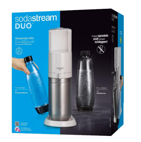 Sodastream Gorgogliatore d'acqua Duo / 1016812410 Bianco Multipack