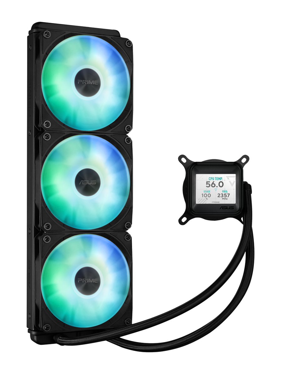 Asus Raffreddamento ad acqua Prime LC 360 ARGB LCD / 90RC00Z1-B0EAY0 Nero XL
