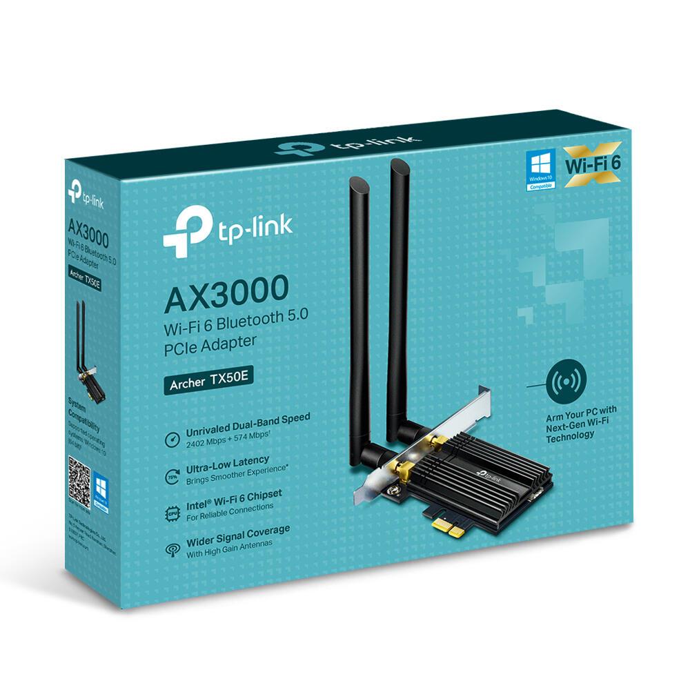 TP-Link Netzwerkkarten TX50E / ARCHER TX50E Schwarz, Metallisch
