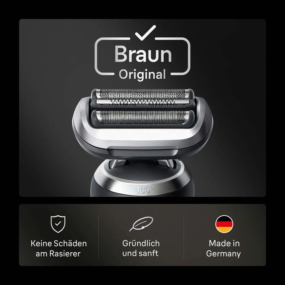 Braun Rasierklinge Kombipack 74S / 189066 Schwarz, Edelstahl Standard