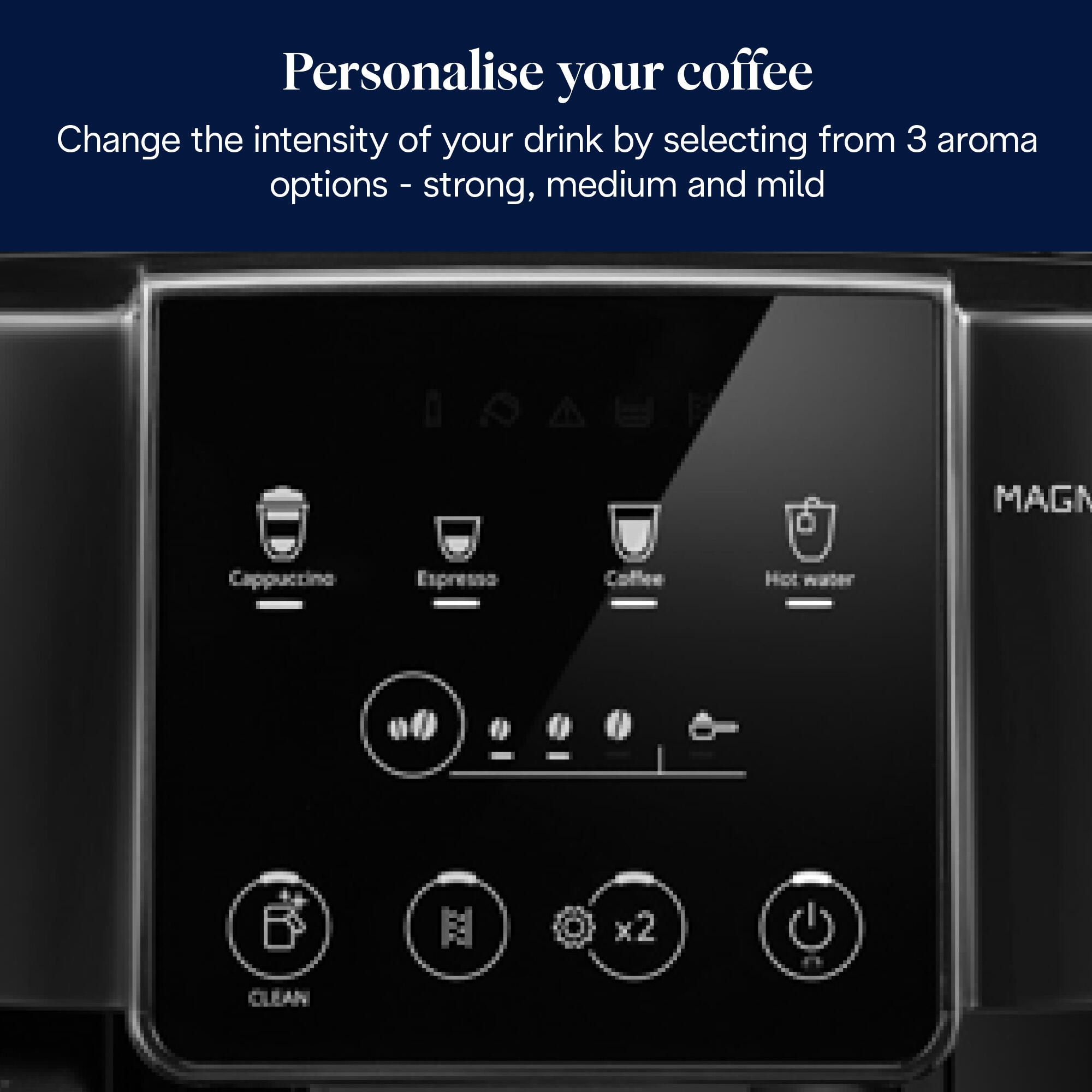 De’Longhi Fully automatic coffee machine Magnifica Start Milk / ECAM220.60.B Black