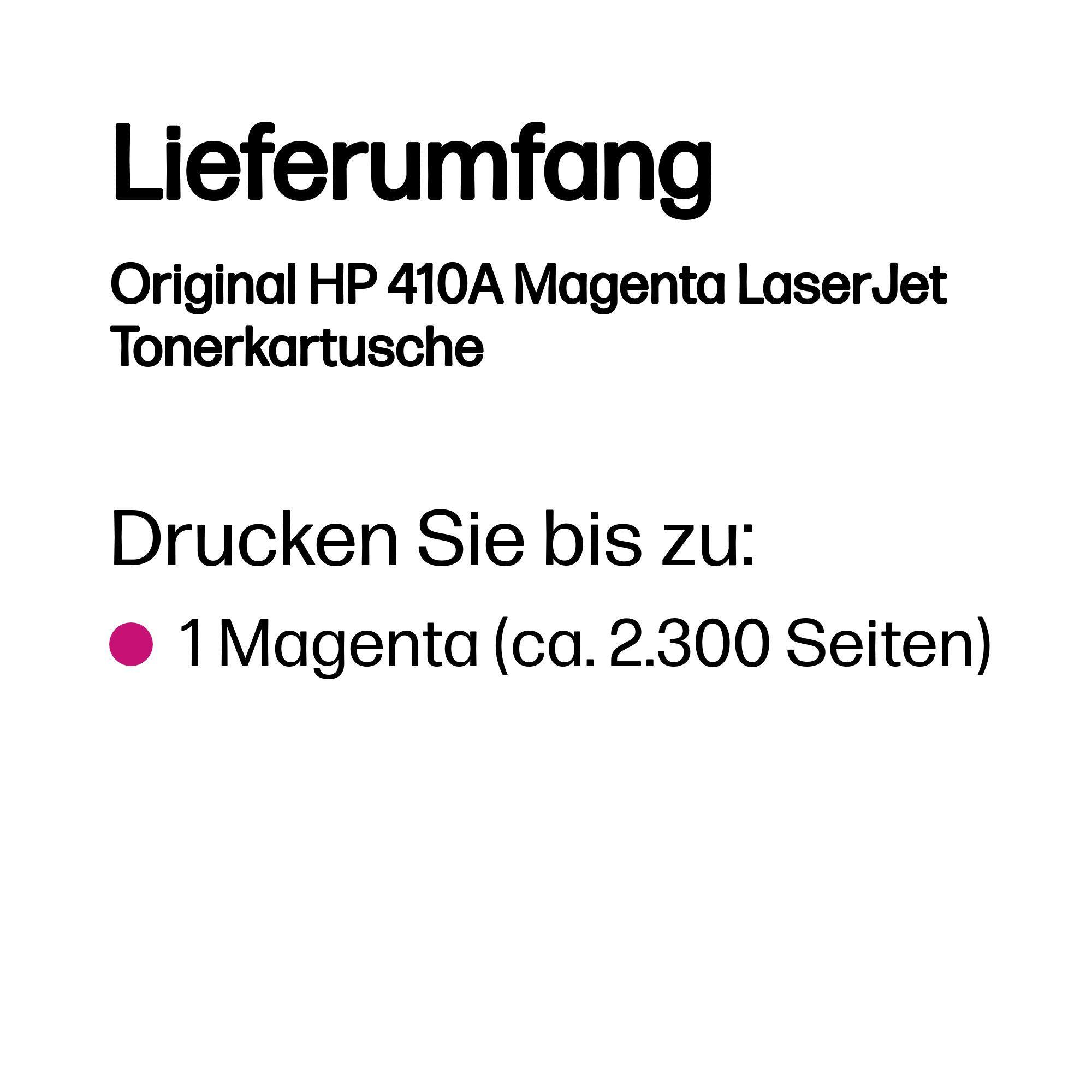 HP Tóner 410A / CF413A Magenta Standard