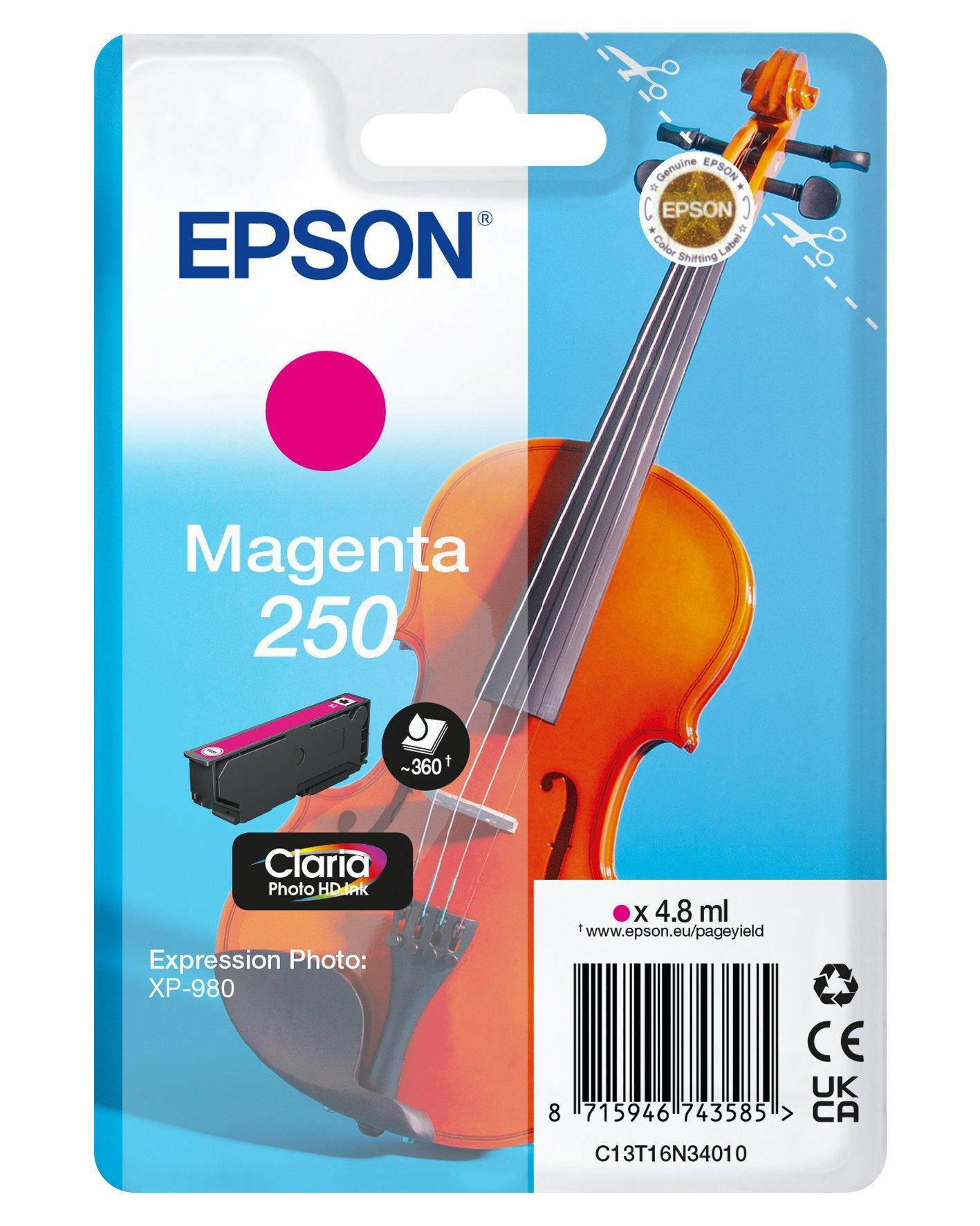 Epson Inchiostro 250 / C13T16N34010 Magenta