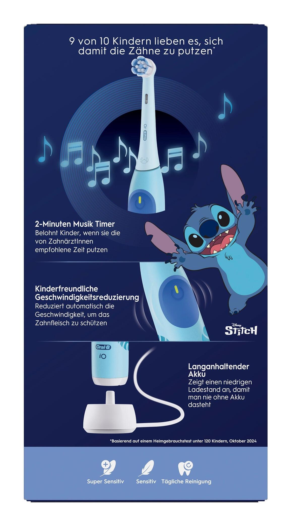 Oral-B Zahnbürste iO Kids Lilo and Stitch mit Etui / 931663 Blau