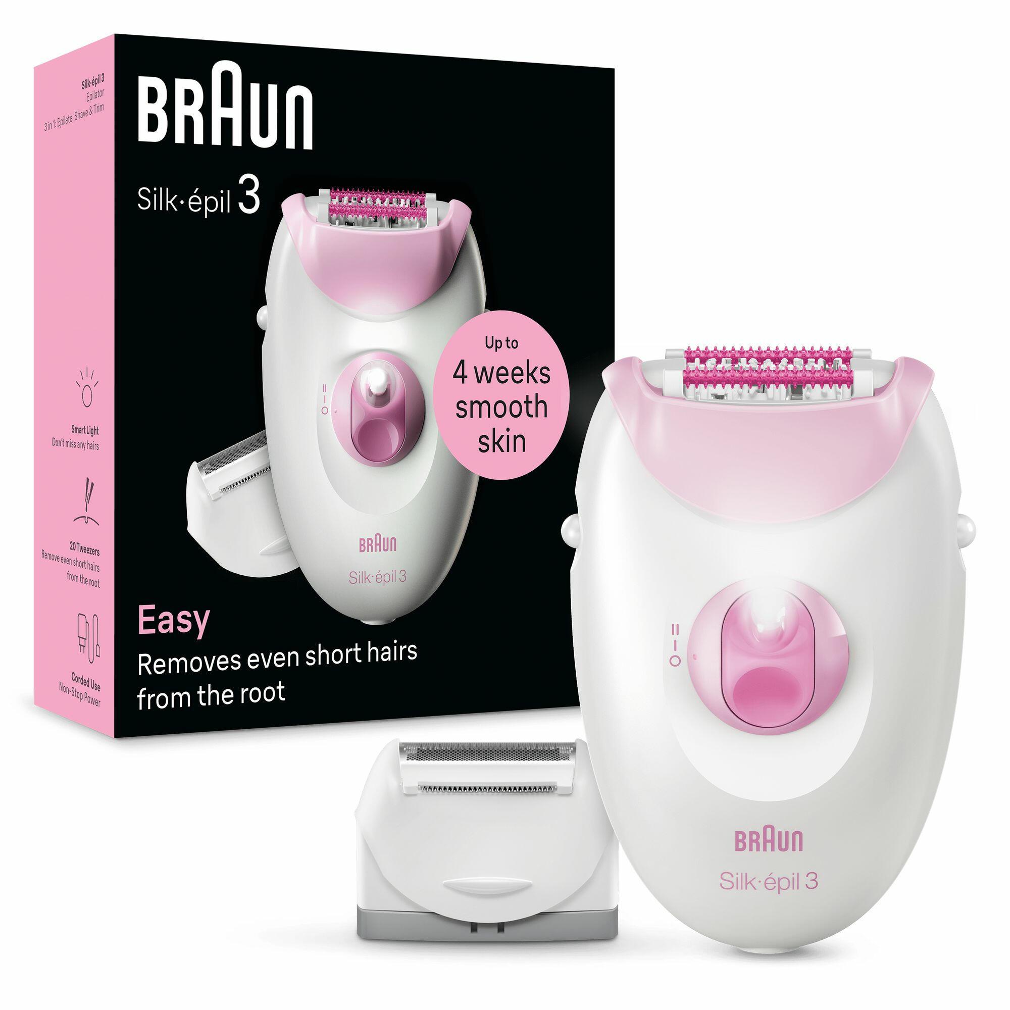 Braun Épilateur Silk-épil 3-031 / 224963 Rose, blanc Standard
