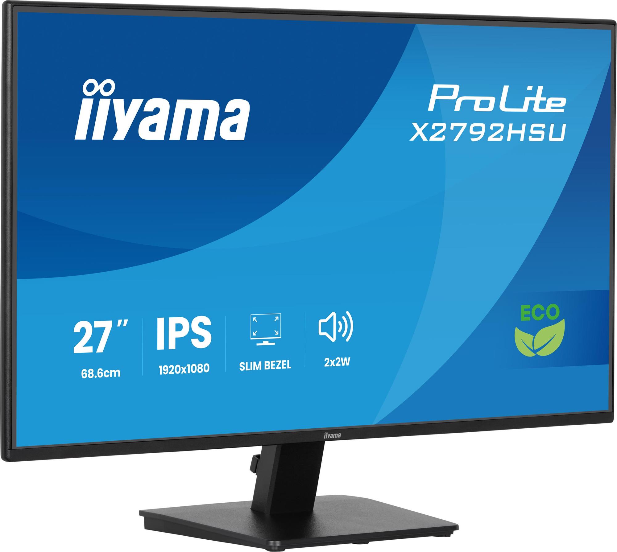 iiyama Monitor Pro Lite X2792HSU-B1 / X2792HSU-B1 Black 68.6 cm (27")