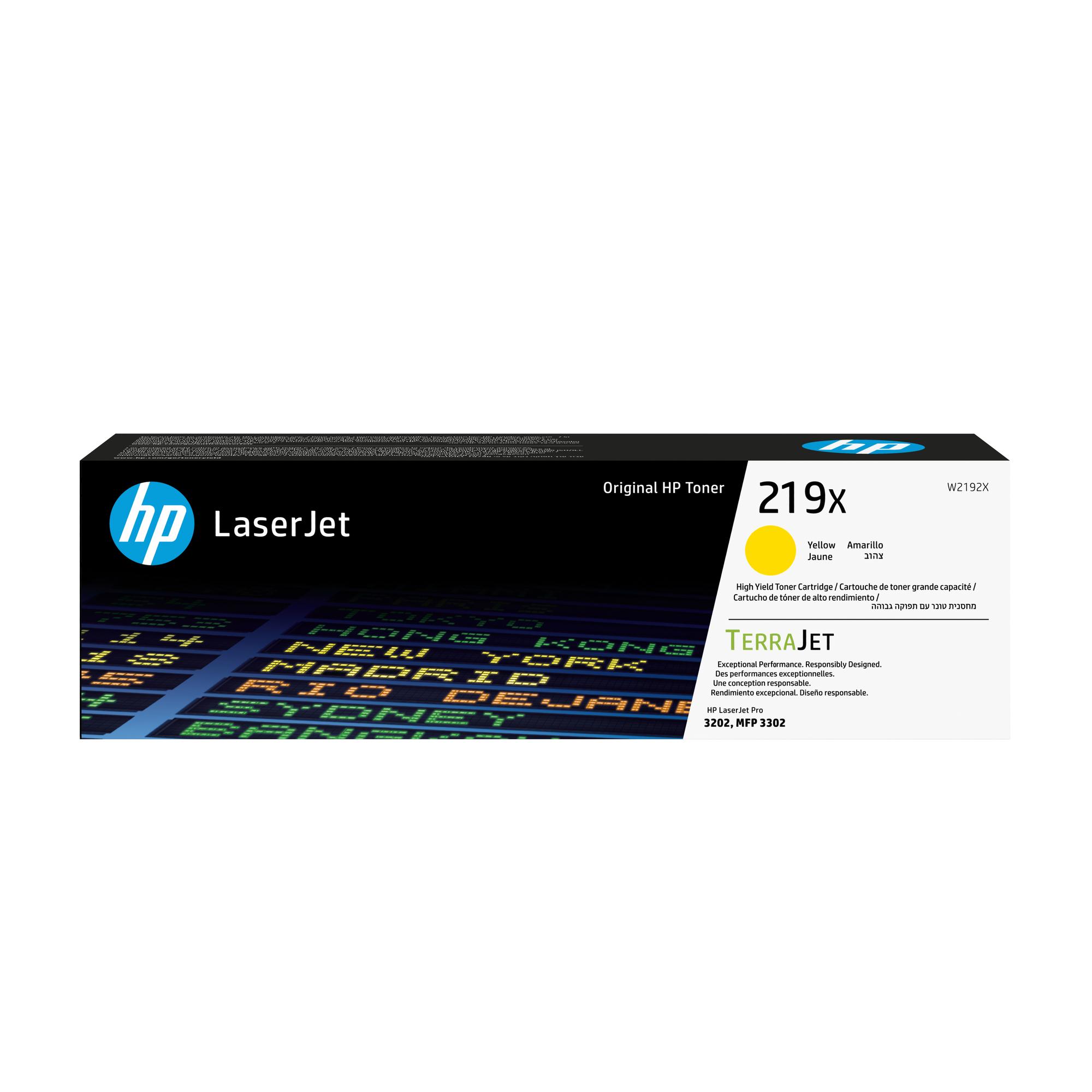 HP Toner 219X / W2192X Jaune XL