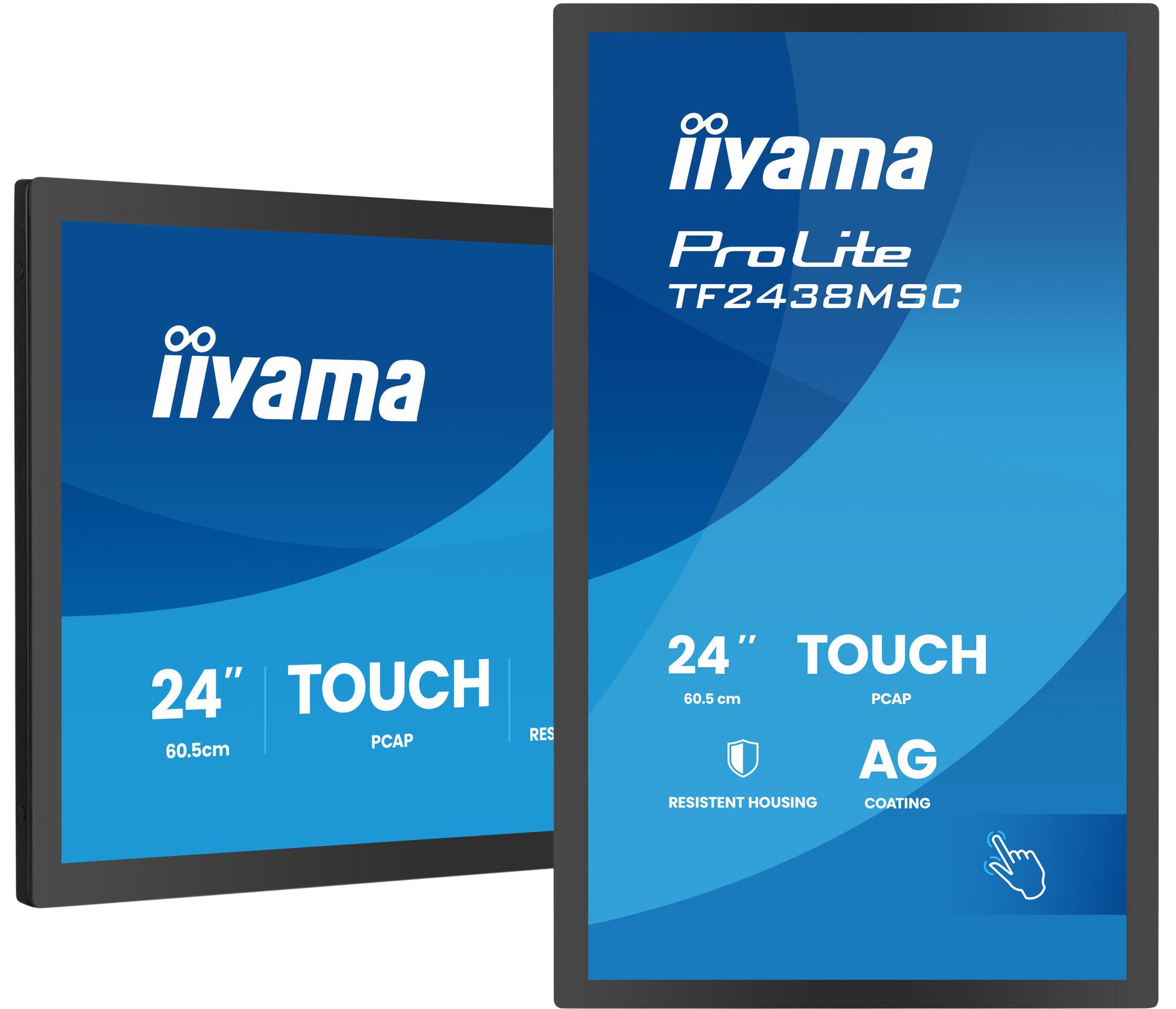 iiyama Monitor ProLite TF2438MSC / TF2438MSC-B2 Black 60.5 cm (23.8")
