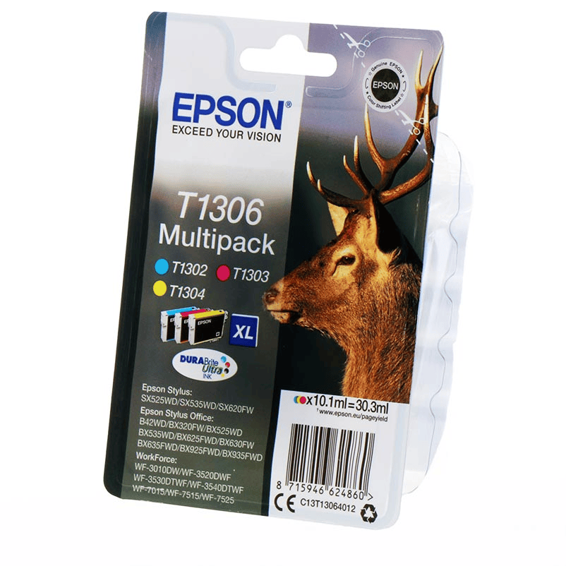 Epson Tinte T1306 / C13T13064012 C,M,Y Multipack