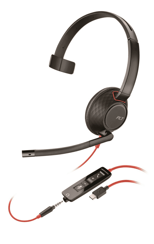Plantronics/Poly Headset Blackwire C5210 / 207577-201 Schwarz
