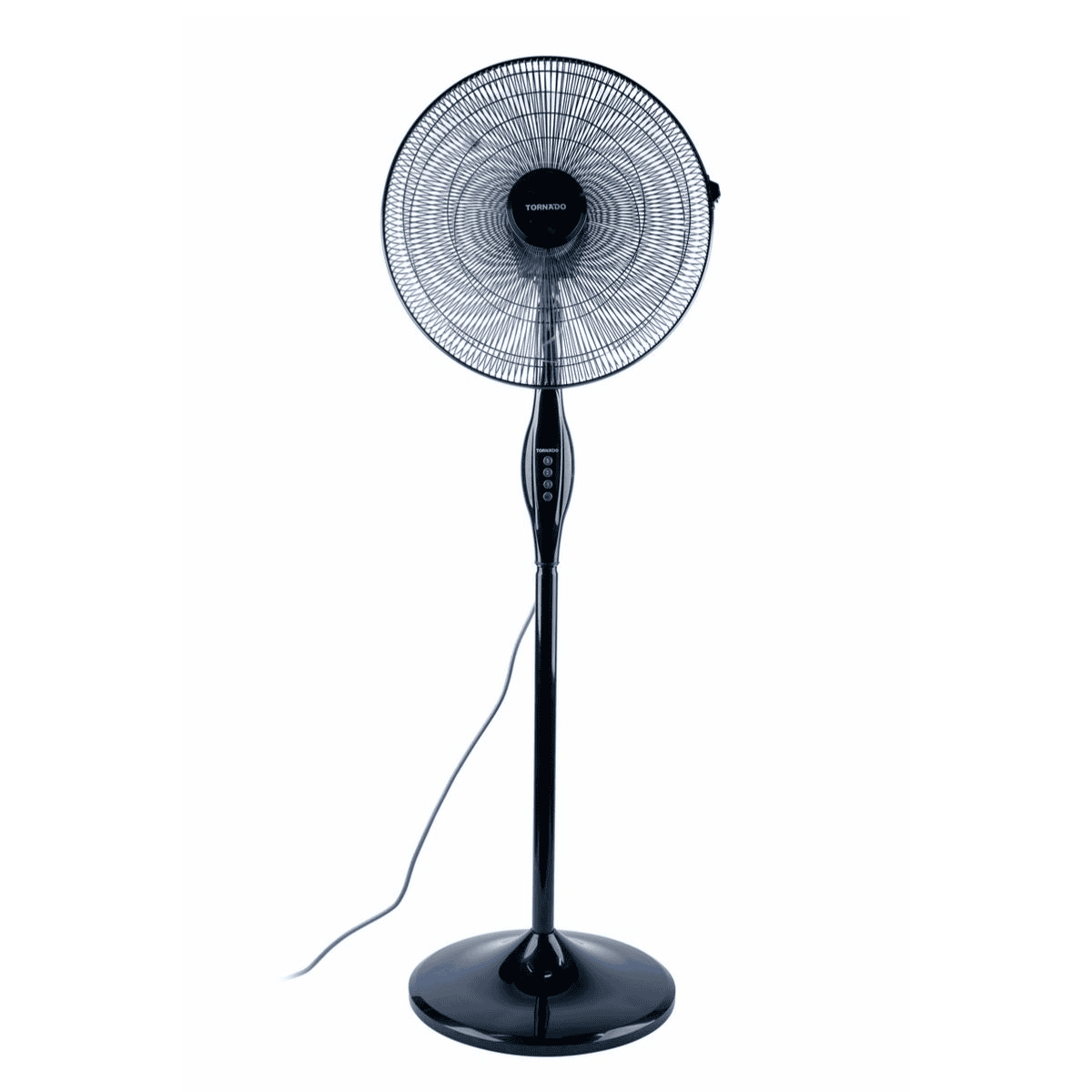 Tornado Ventilator TSF-16W Rot auf Schwarz