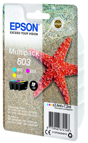 Epson Tinte 603 / C13T03U54010 C,M,Y Multipack