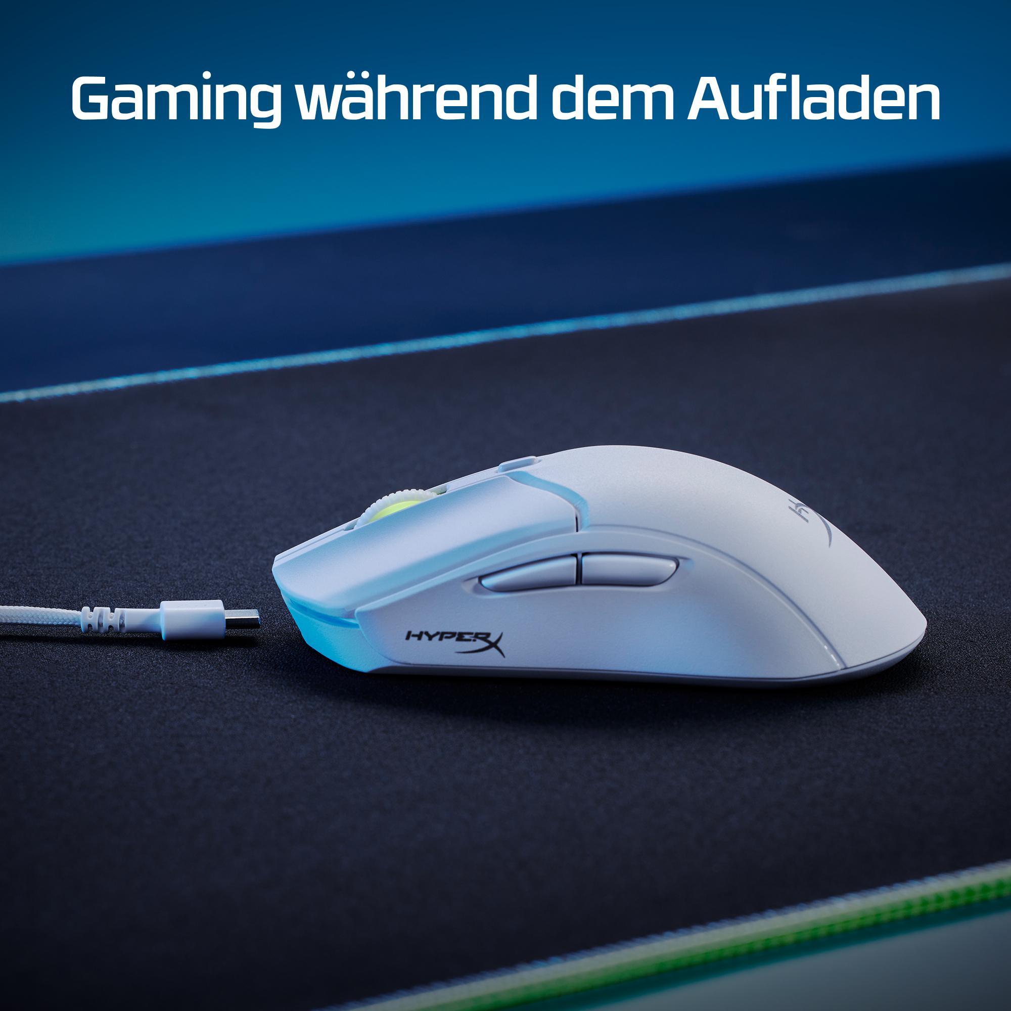 HyperX Ratón Pulsefire Haste 2 / 6N0A9AA Blanco
