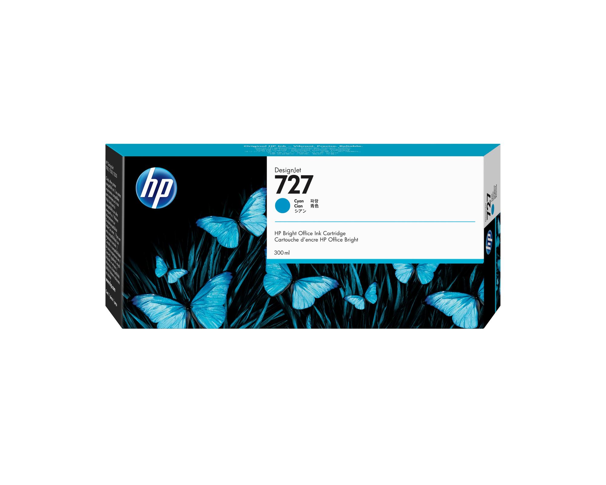 HP Tinte 727 / F9J76A Cyan XXL