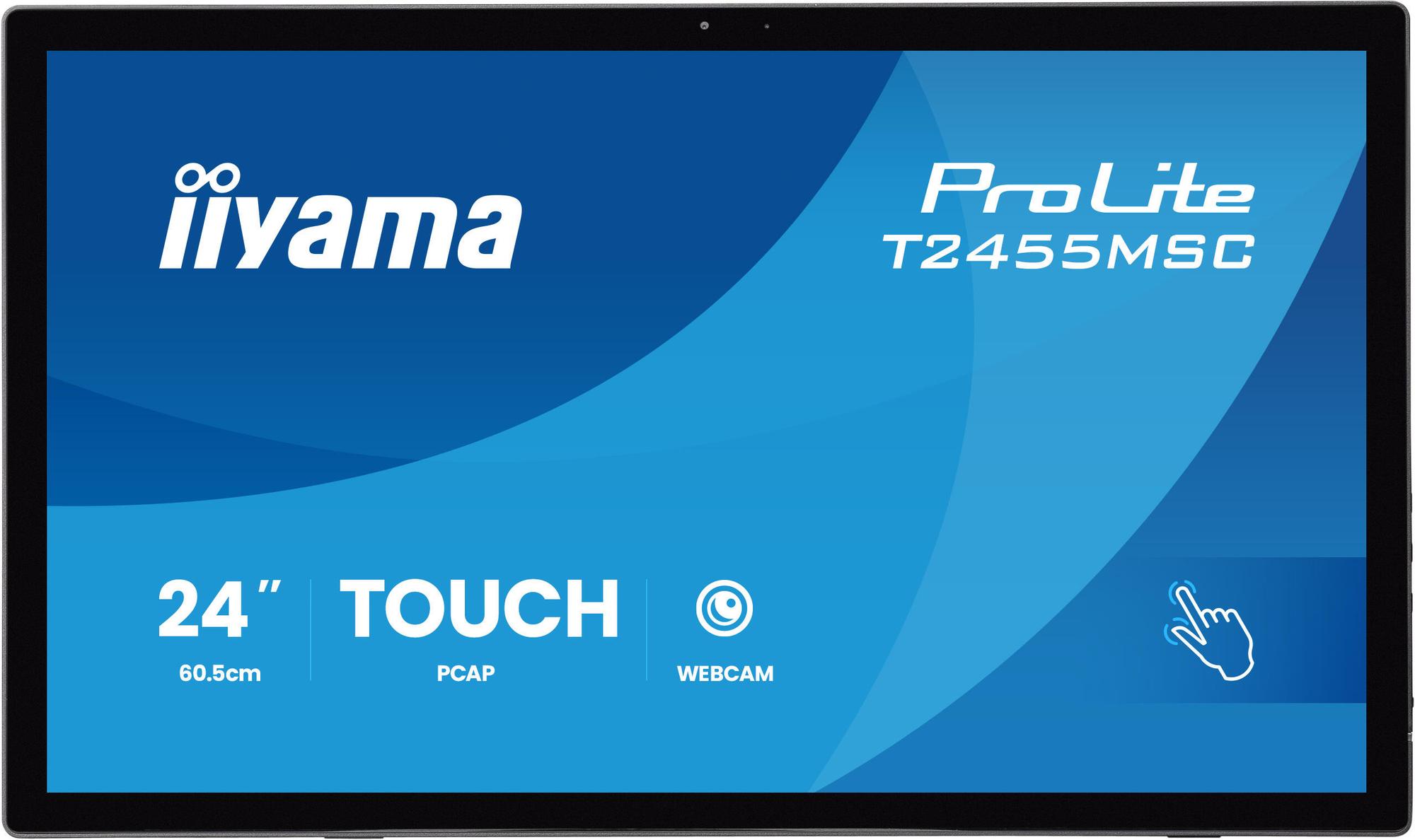 iiyama Monitor ProLite T2455MSC / T2455MSC-B2 Black 60.5 cm (23.8")