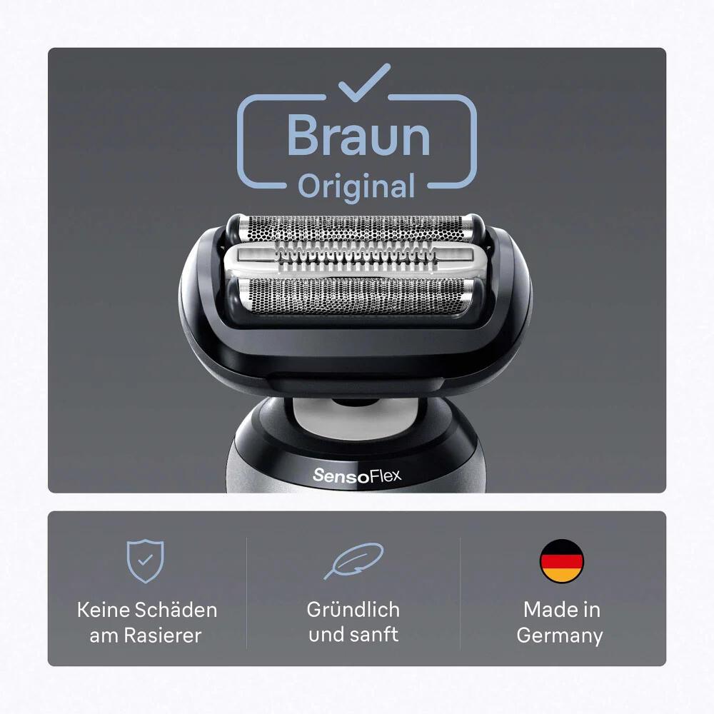 Braun Lame de rasoir Kombipack 64B / 53211 Noir, acier inoxydable Standard